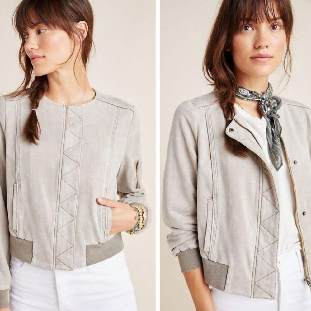 Anthropologie Marrakech Bibiana Bomber Jacket, Size Medium